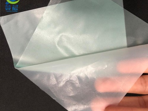 贊晨tpu熱熔膠膜低溫耐水洗聚氨酯膠膜0.06mm復合布料電子保護套